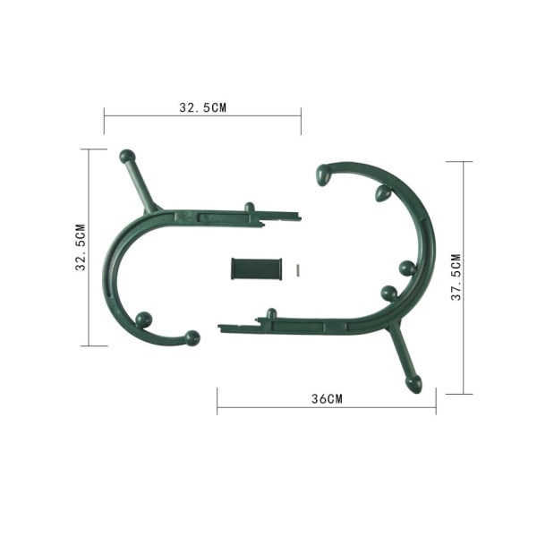 Trigger Point Självmassage Stick Theracane Kropp Muskelavslappning Detachable GREEN