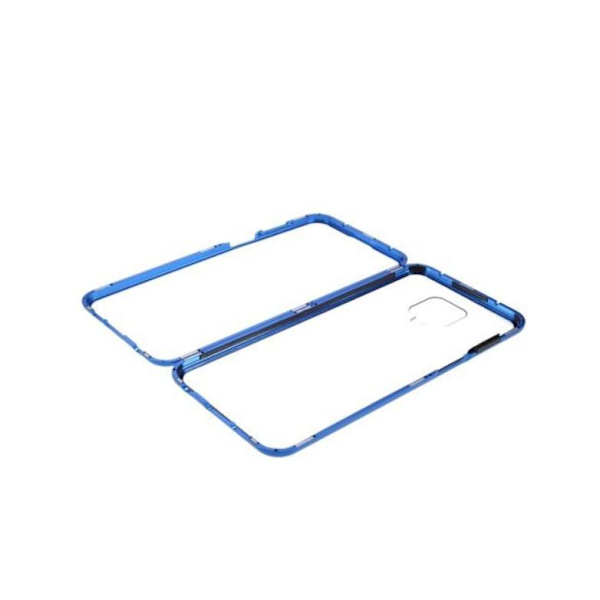 Redmi Note 9 Pro Max Magneettinen Karkaistu Lasikuori Sininen