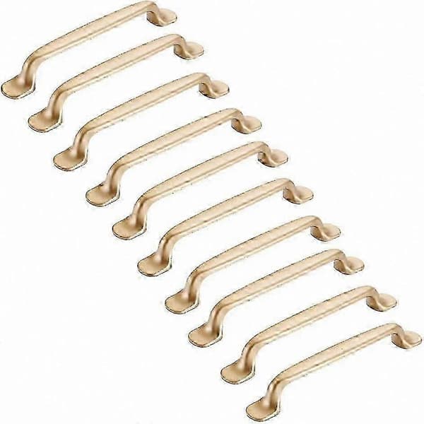 [LCS]10-pack guldhandtag - 128 mm lådhandtag för kök och möbler