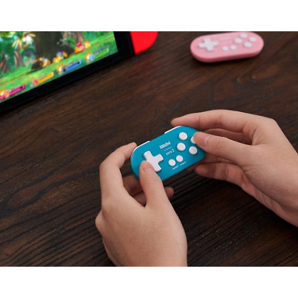 8bitdo Zero Mini Kontroller Portabel Bluetooth Vit Trådlös Ga