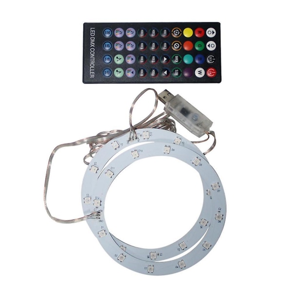 Rgb-ljusremsa för PS5-konsol, 8-färgs ljuseffekter DIY-dekorationsljusremsa med fjärrkontroll för ps 5-tillbehör
