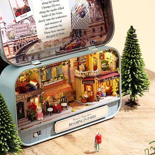 DIY Miniatyyri 3D Nukkekodin Rakennussarja Teatterilaatikko Lapsille Lelu Lahja Kodin Sisustus B