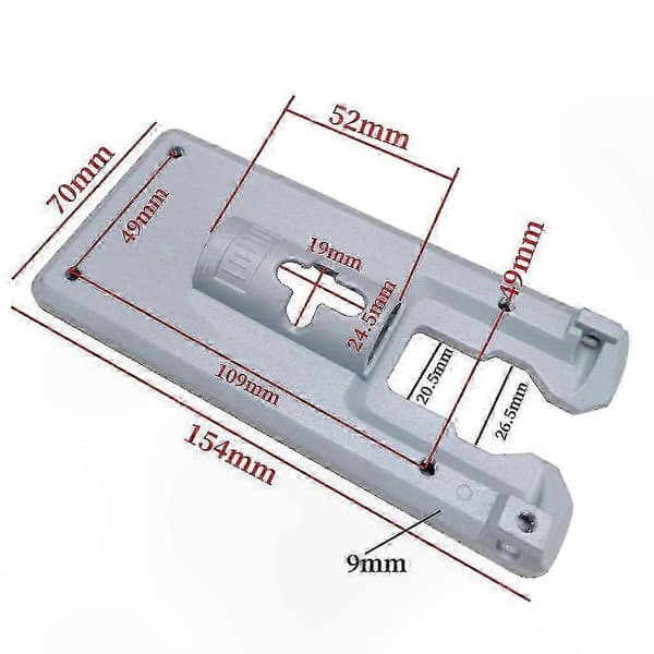 Aluminium ersättningsbottenplatta för sticksågstillbehör