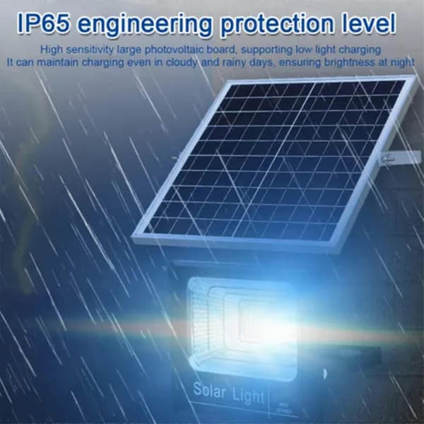 [LCS]300W LED Solar Flomlys Panel Gatelys Utendørs Vanntett Fjernkontroll