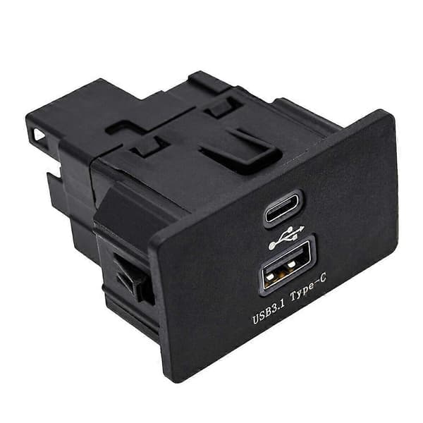 [LCS] Dobbelt USB-grensesnittmodul Oppgradering Type C+USB-grensesnitt for SYNC 3 HU5Z-19A387-A Black