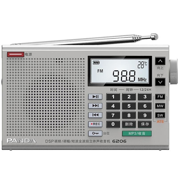 Ny DSP Full Band Stereo Radio Portable Player Hemma FM Radio Digital Receiver Radio Station