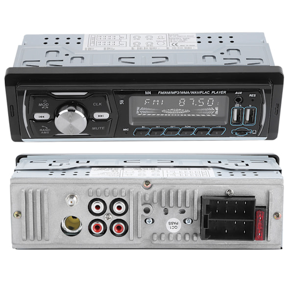 1Din Auton MP3-soitin Stereo Audio Musiikki RDS DAB Värikkäillä Valoilla Viihdejärjestelmä 0.6