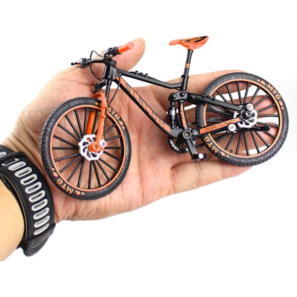 Støbt Cykel: Actionfigur Legetøj til Fine Samlinger, Mini Mountainbike med Pædagogisk Videnskabslegetøjsværdi, Mini Legeringscykel som Borddekoration
