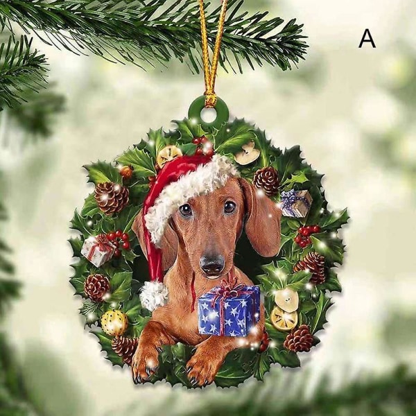 Boston Terrier och Julklapp Julgransdekoration Gåva till Boston Terrier Älskare Ornament B