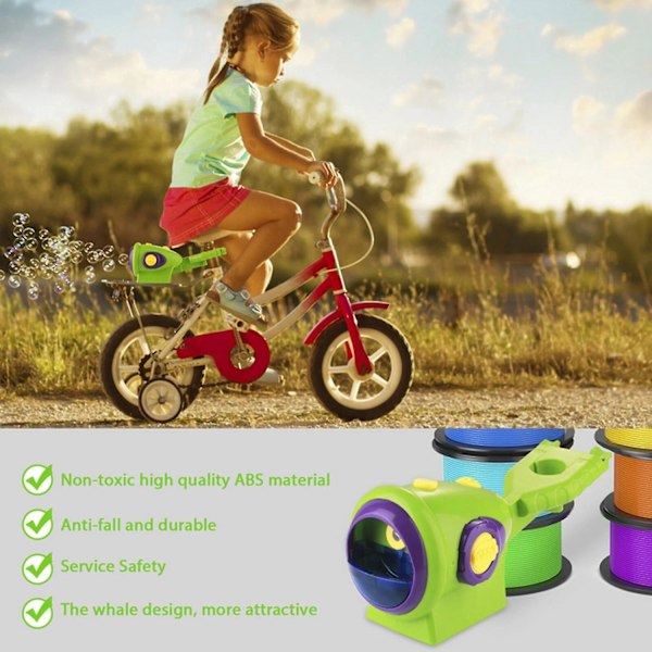 Cykel Bubbelmaskin Automatisk Bubbelblåsare Skapare Installera På Cykel För Barn