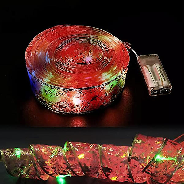 Kiiltävät nauhavalot, 5m LED-nauha jouluvalosarja red and color lamp