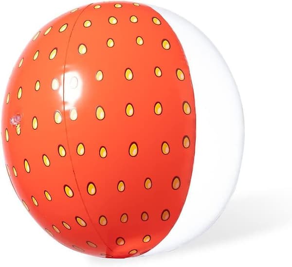 Fruktformad uppblåsbar strandboll strawberry