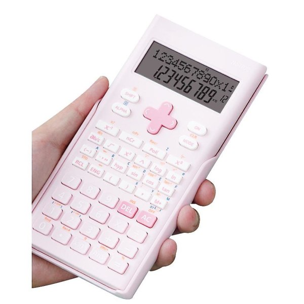 Vetenskaplig Multifunktionsräknare Liten Portabel pink
