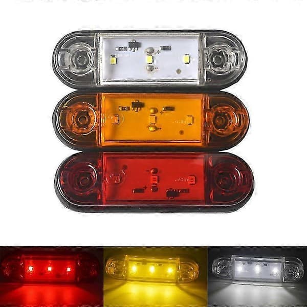 10 stk 3LED LED bilhenger sidemarkeringslampe viklingslampe sidemarkeringslampe tilhenger baklys [MI]