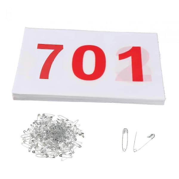 [LCS]100 Stykker Løbenumre Nummererede Løbenumre 100 Numre Atlet Løbenumre 701 to 800 15 cm x 20 cm