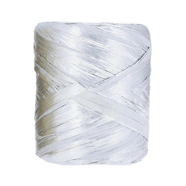 Raffia Pappersband Förpackningspapper Snöre Band för Förpackning Inslagning Buketter Silver Silver