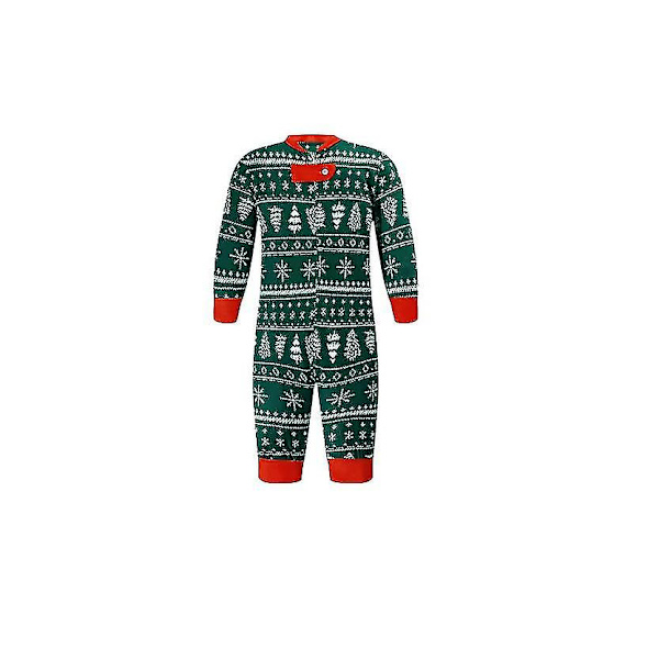Jul Familj Julgran Tryck Pyjamas Matchande Set Toddler 9M