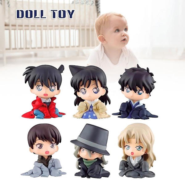 Detective Conan -sarjan Nendoroid-toimintahahmo kasvoilmeillä, PVC-pöytäkoriste, syntymäpäivälahja