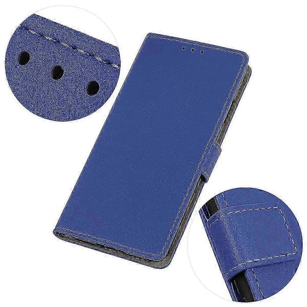 [LCS]För Google Pixel 9 Pro XL Texturerat Telefonfodral PU Läder Telefonställskydd Blue