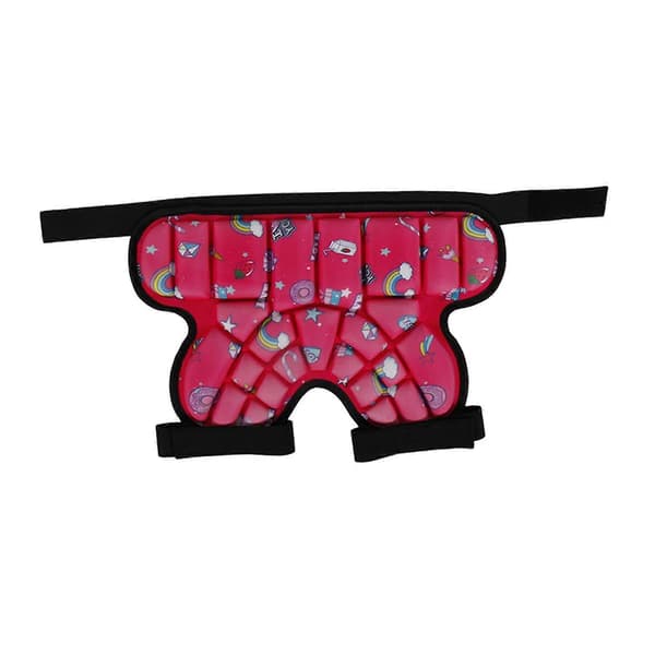 [LCS] Vadderade höftskyddsshorts kompatibla med barn, vadderade korta byxor 3D EVA-kudde Red
