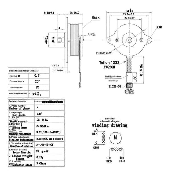 Til K1/K1C/K1 Max/ 3 V3/Plus Serie Ekstrudermotor Cirkulær Motor Printertilbehør As Shown
