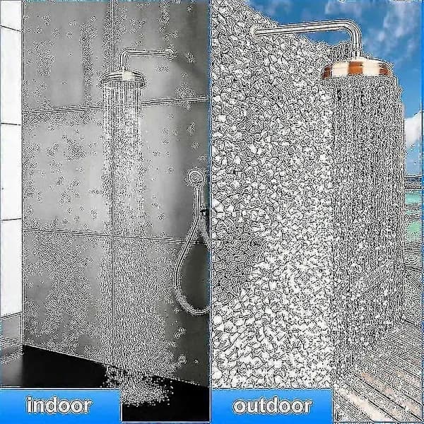 [LCS] Copper Shower Head, 20 cm (8 inch) Diameter, Fixed High Pressure Shower Head with Adjustable Angle