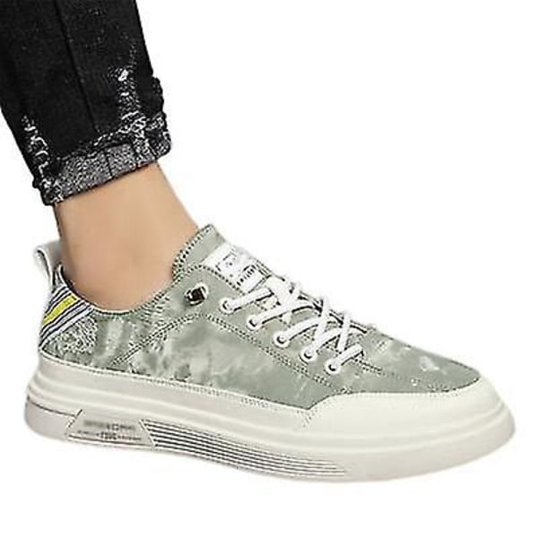Canvas Sneakers Andas tunn stil All-match Casual Shoes Herr light green 43