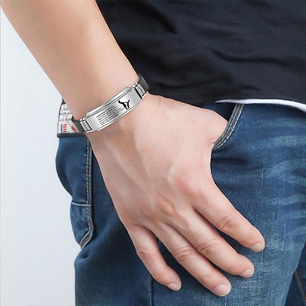 Till Min Son/Dotter Armband Graverat Inspirerande Meddelande Manschett Armband Födelsedag Examen Jul C