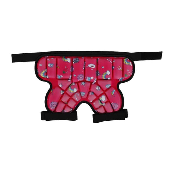 [LCS] Vadderade höftskyddsshorts kompatibla med barn, vadderade korta byxor 3D EVA-kudde Red