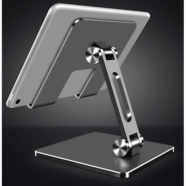 Justerbart nettbrettstativ, nettbrettholder i aluminiumslegering for iPad Silver