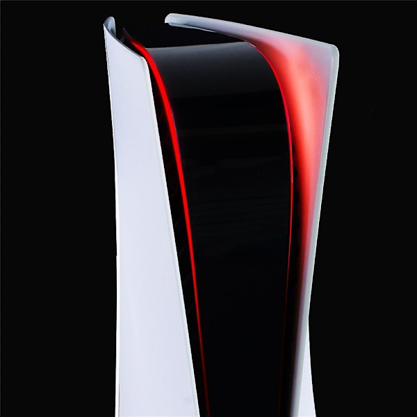 For PS5-konsoll lyslist regnbuegradient klistremerke selvklebende dekaler LED lyslist for PlayStation 5 spilltilbehør Red