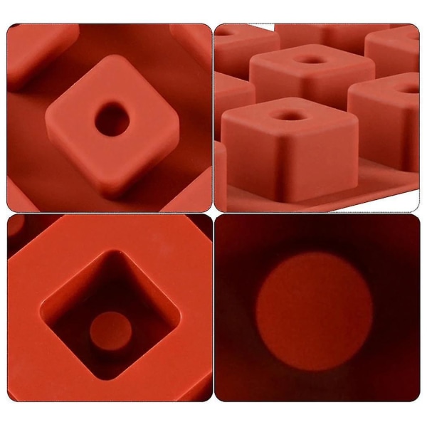 15 hålrum Konkav form 3D fyrkantig form
