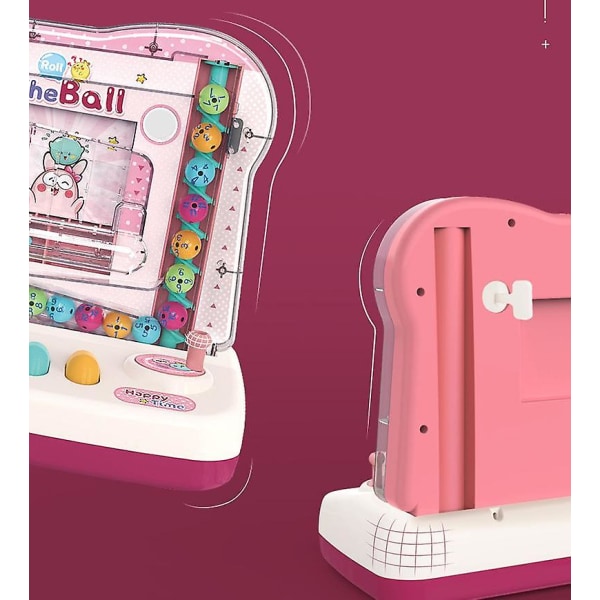 Barns lärleksaker Rolling Ball Färgmatchning Brain Teasers Logic Game pink