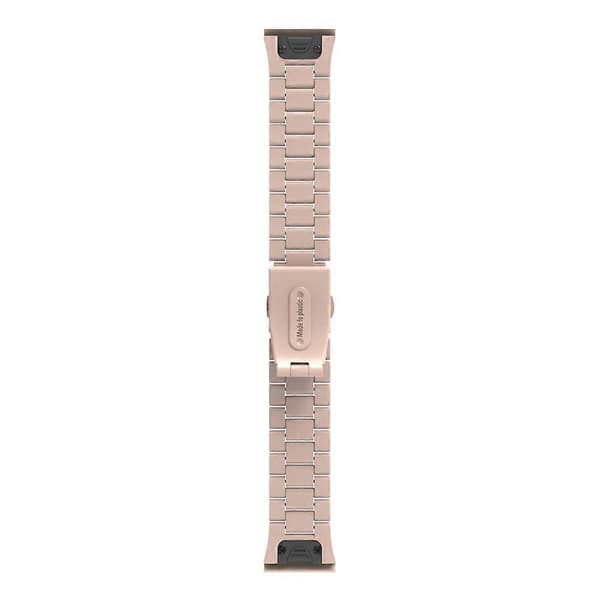[LCS]Til Garmin Fenix 8 43mm/Descent MK3 43mm Urrem 20mm Plast 3-perle Håndledsrem Multicolor Pink
