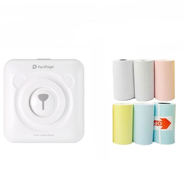 Mini termisk skrivare Peripage - A6 - Bluetooth - 6 utskriftssidor