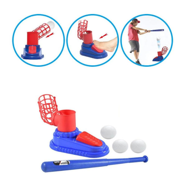 Automatisk Baseboll Launcher Leksaksset Baseboll Utomhusleksaker Set Pojke Antistressleksaker Pedagogiska Leksaker