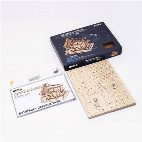 Robotime puinen 3D-kuularata 233 palan palapelillä