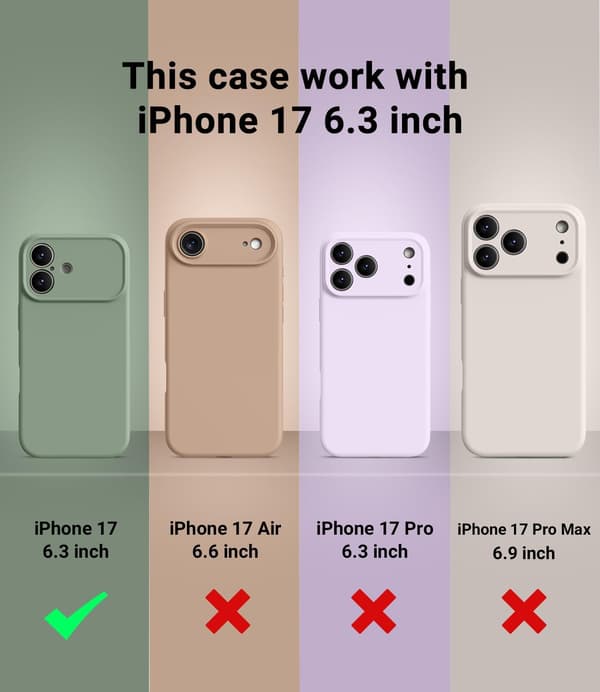 [LCS] Støtsikkert flytende silikondeksel til iPhone 17 Pro Max | MagSafe iPhone 17 Pro Max iPhone 17 Pro Max stone