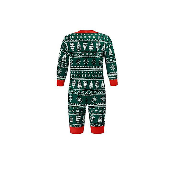 Jul Familj Julgran Tryck Pyjamas Matchande Set Toddler 5T