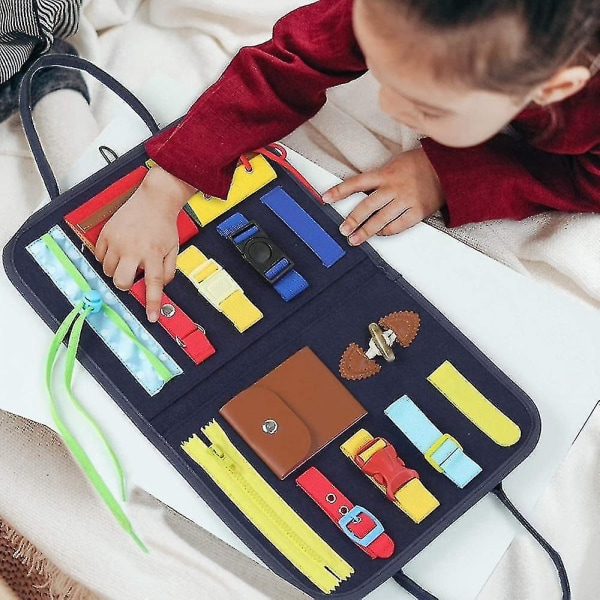 Montessori Toddler Busy Board Leksaker för barn- Bästa leksakspresenten