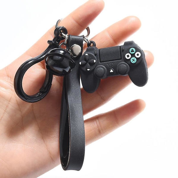 Creative Pvc Game Machine Handtag Nyckelring Simulering Joystick Modell Nyckelring Hänge Män Kvinnor Par Nyckelhållare Prydnadsföremål Giftred