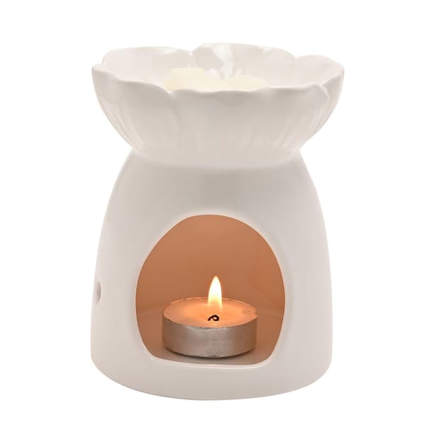 [LCS]Hestia Flowers Voksbrenner One Size Hvit Hvit White One Size
