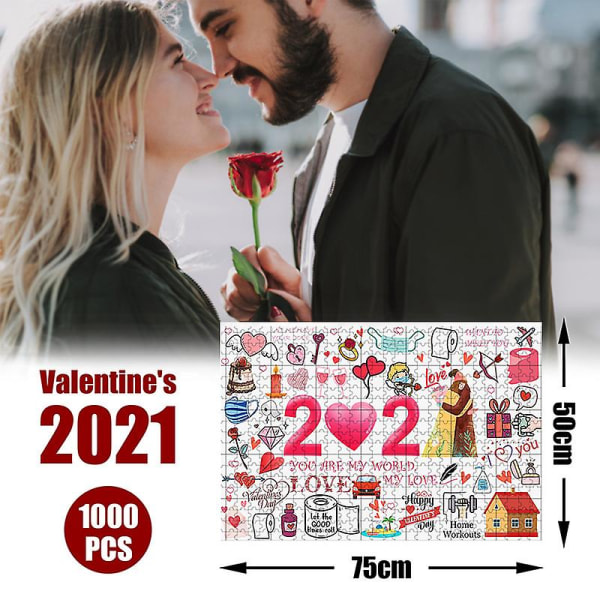 Alla hjärtans dagpresent 2020 pussel 1000 bitar till minne av lojal kärlek Style 1