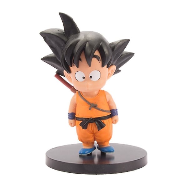 2 st/lot Dragon Ball Son Goku och Chichi som barn Figur Leksak Cartoo