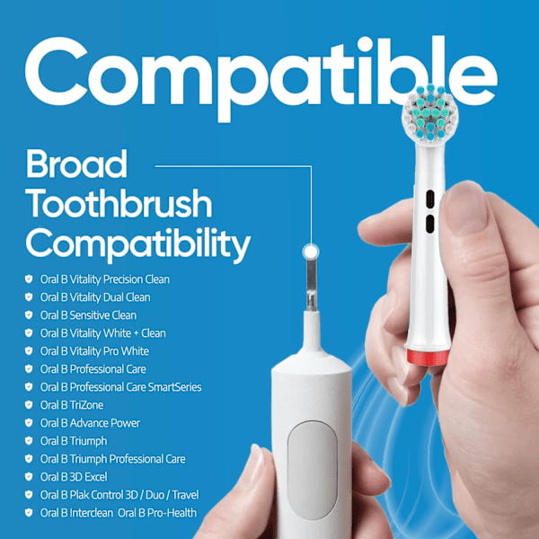 Tandborsthuvud 8-pack 4X Oral B Cross Action Tandborsthuvuden och 4X Oral B Precision Clean Tandborsthuvuden