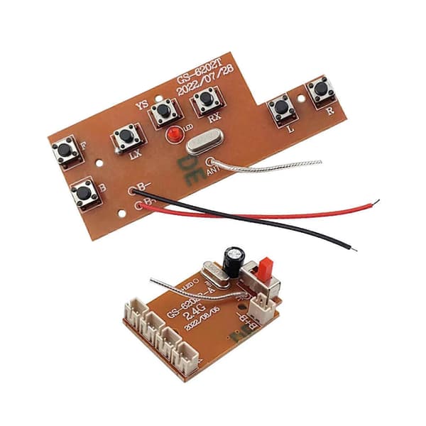 RC-sender og mottakerkort 7CH DIY modifisert for RC-bil fjernkontroll