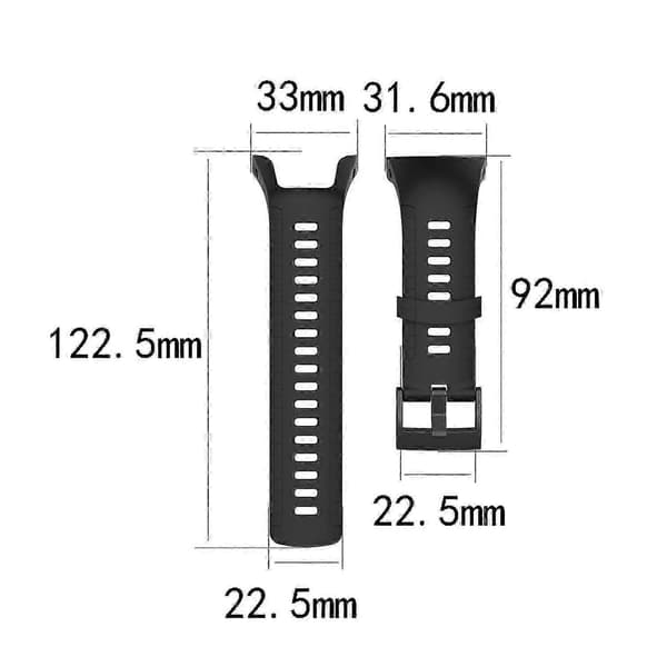 Silikonklokkerem for Suunto 5 Smartklokke white