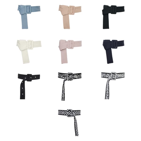 [LCS] Dam trenchcoat bälte breda applikationer flexibelt och justerbart White