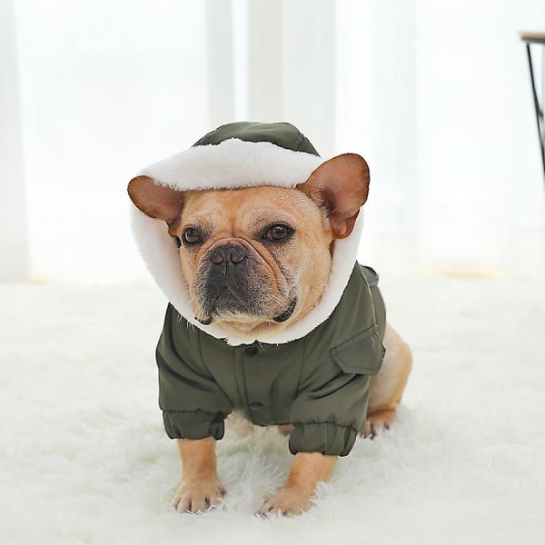 Hundkläder Vinter Varm Husdjur Hund Jacka Kappa XS