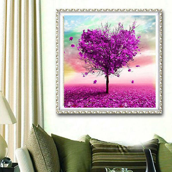 Love Tree Timanttimaalaus Täysi Porakone Kirjonta Ristipisto Taideaskartelusarjat